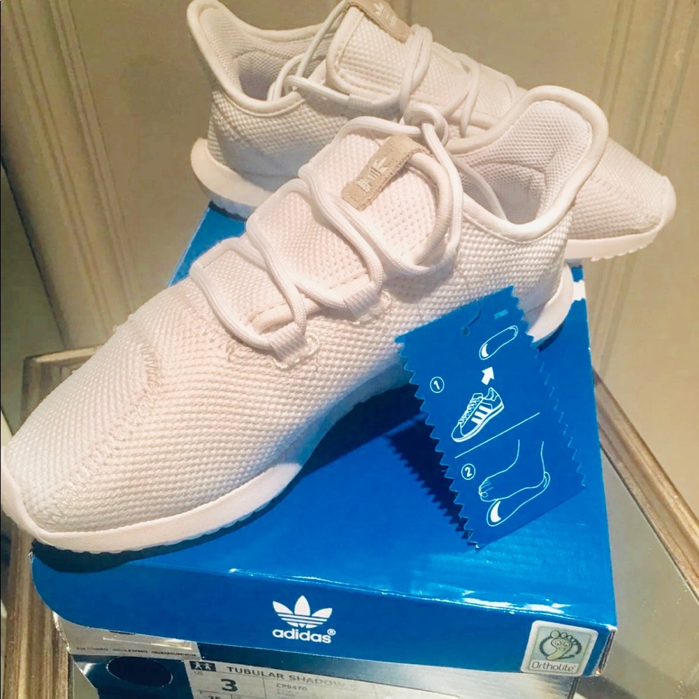 All white Adidas